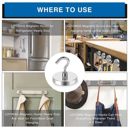 Magnetic Hooks Pack of 4